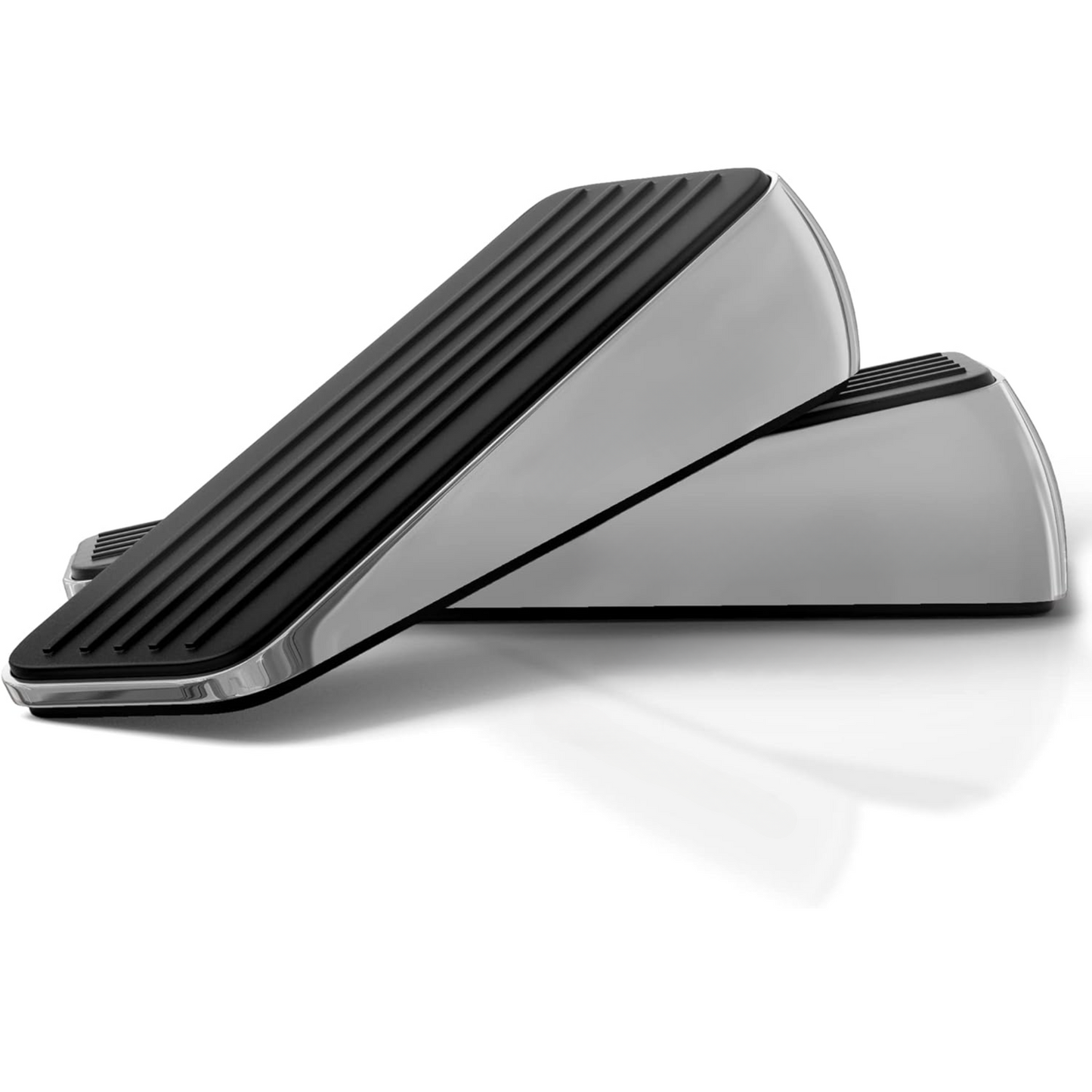 Door stop Rubber / stainless steel - 2 pcs