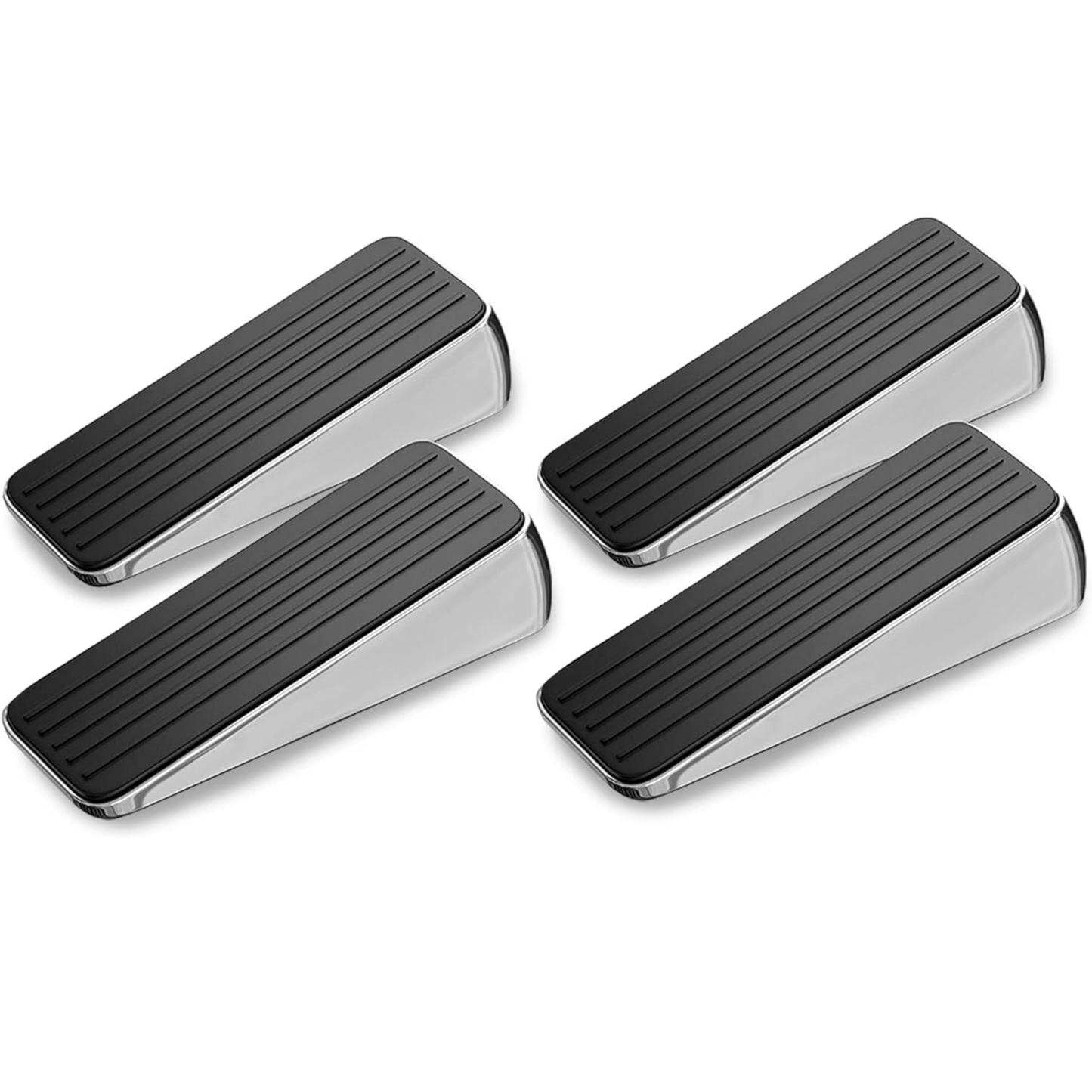 Door stop Rubber / stainless steel - 4 pcs