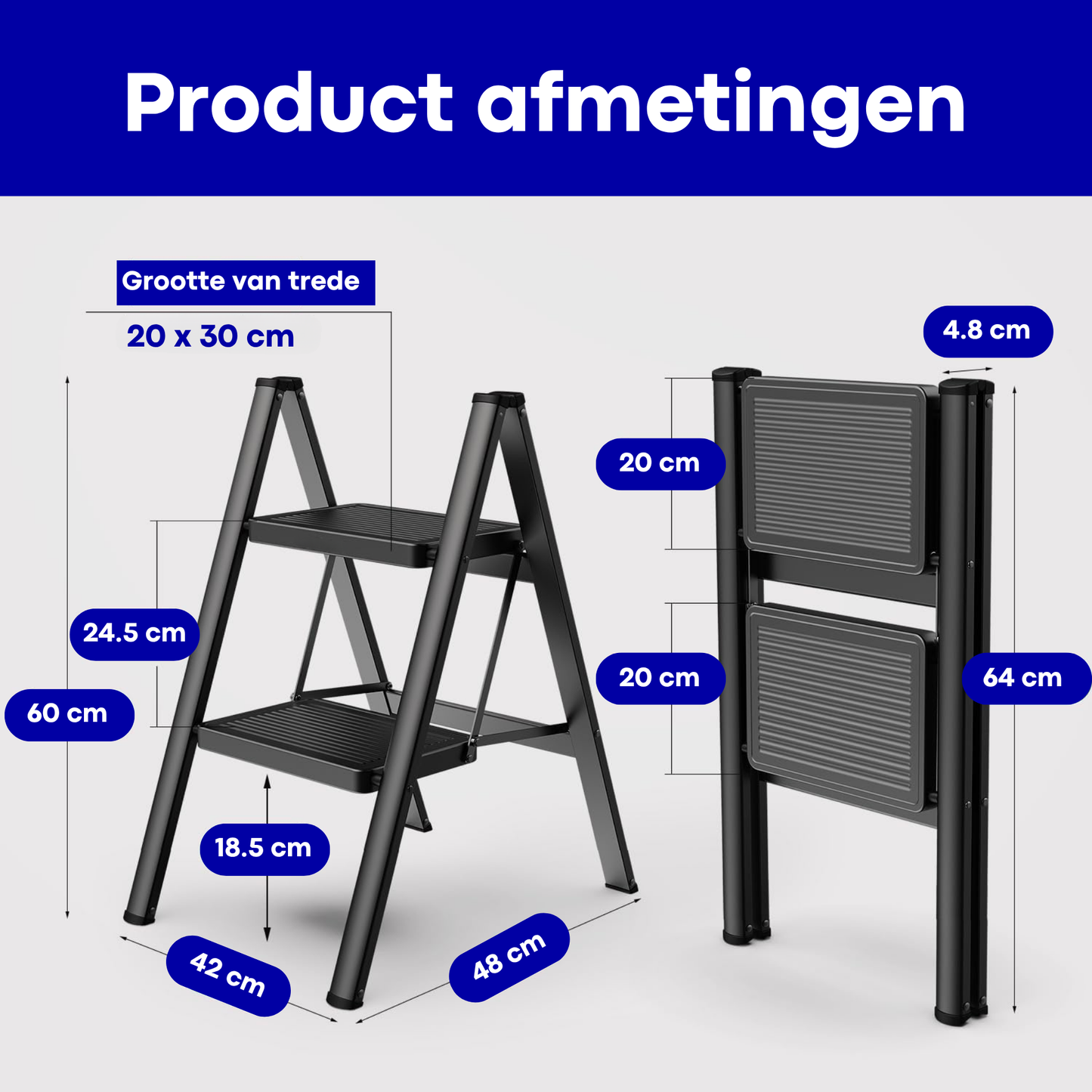 Household ladder 2 steps