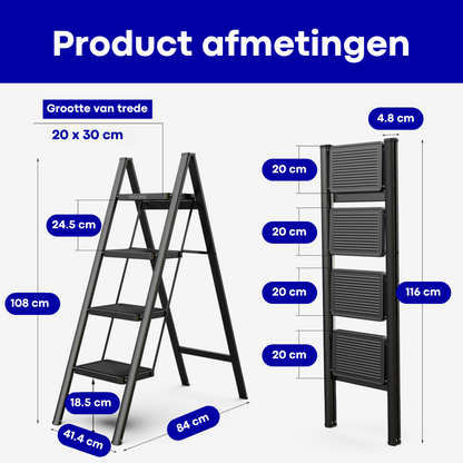 Household ladder 4 steps